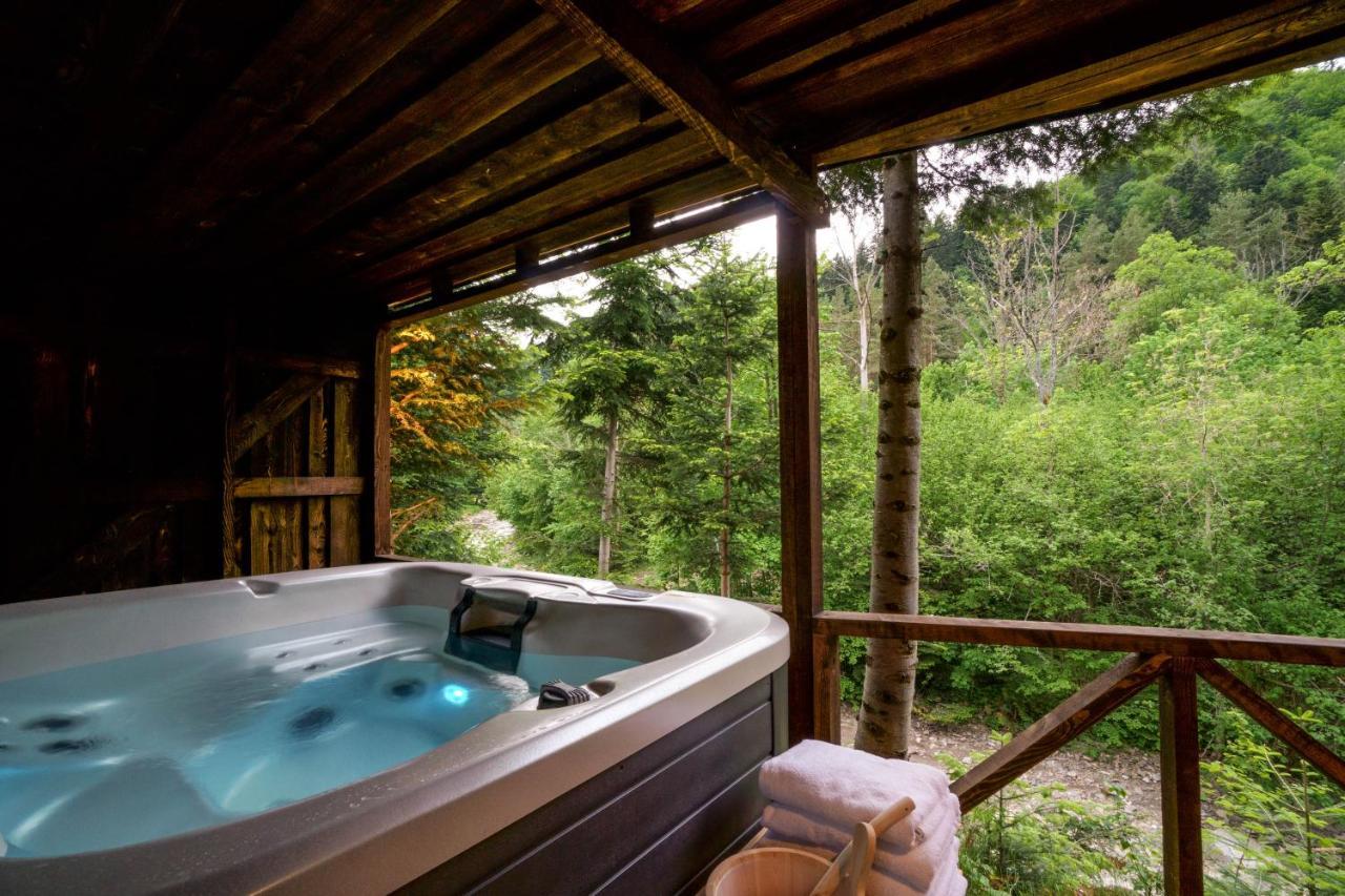 Novosiele Residence - Nad Gorska Rzeka - Lesne Spa Sauna Jacuzzi - Bieszczady Bystre  Buitenkant foto