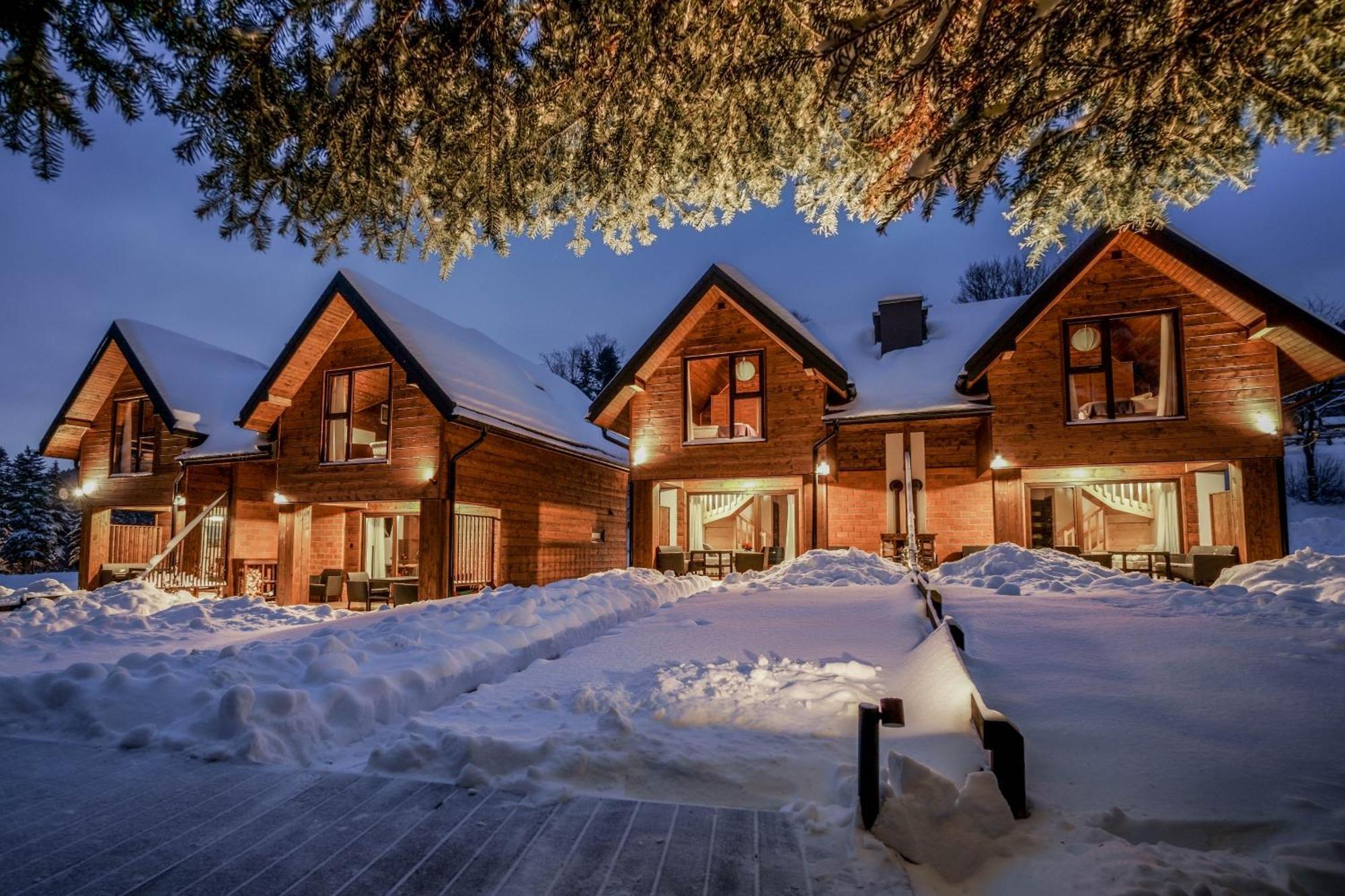 Novosiele Residence - Nad Gorska Rzeka - Lesne Spa Sauna Jacuzzi - Bieszczady Bystre  Buitenkant foto